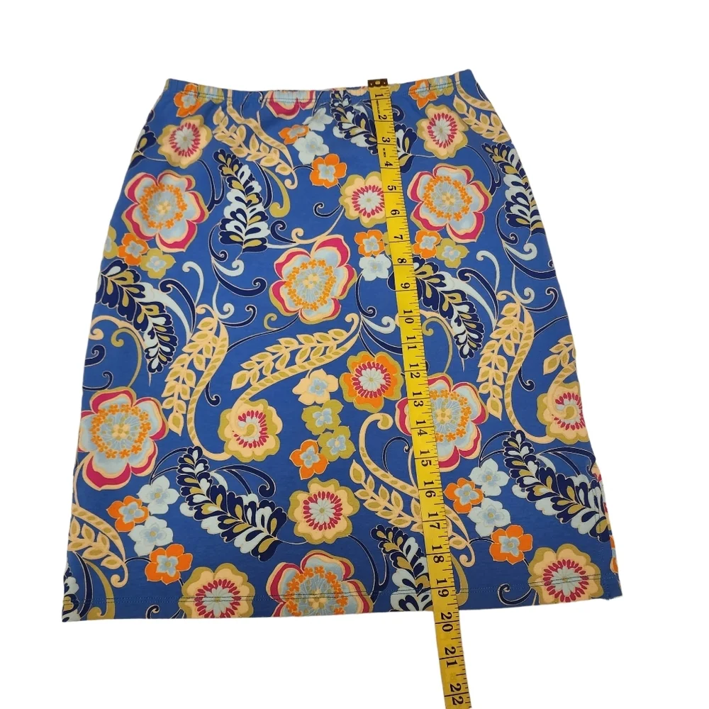 Vintage Blue Floral Mini Skirt Size L - Picture 3 of 7